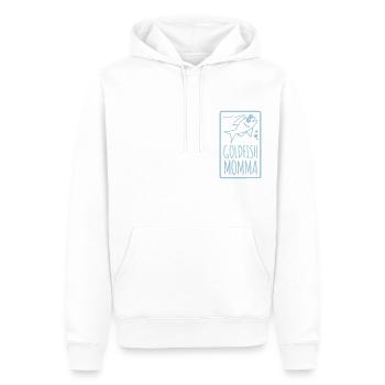 Poisson rouge - Sweat à capuche Premium bio Homme - blanc - Devant - Nico (187cm)