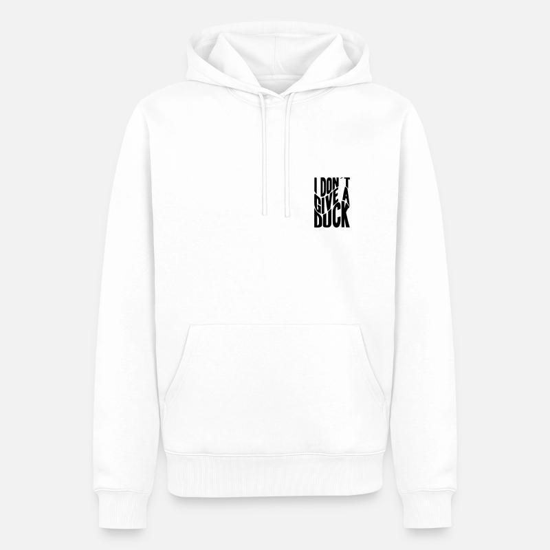 I don´t give a duck - Männer Premium Bio Hoodie - Weiß