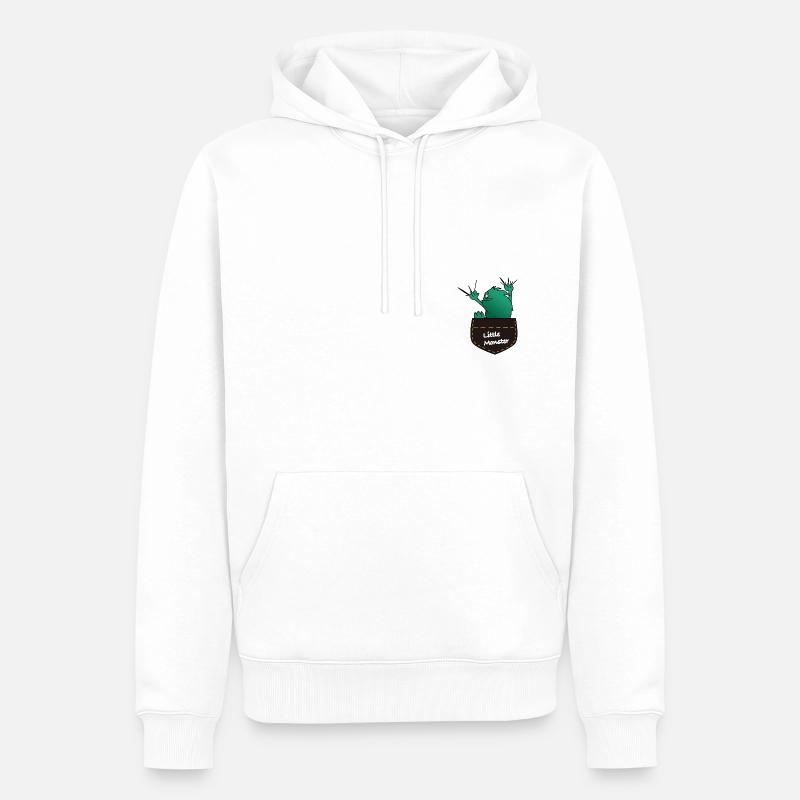 Monster 2 - Männer Premium Bio Hoodie - Weiß