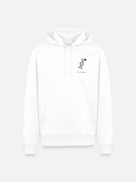 Dr. rer. nat. – DNA - Männer Premium Bio Hoodie - Weiß