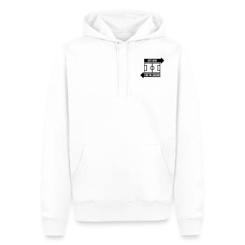 Just here for the ground - Men’s Premium Organic Hoodie - white - Front - Nico (187cm)