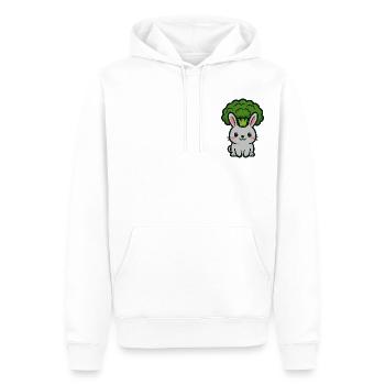 Bro-Bunny - Männer Premium Bio Hoodie - Weiß - Vorne - Nico (187cm)