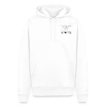 Nikola Tesla / Electro-Magnetic-Motor-2 - Männer Premium Bio Hoodie - Weiß - Vorne - Nico (187cm)