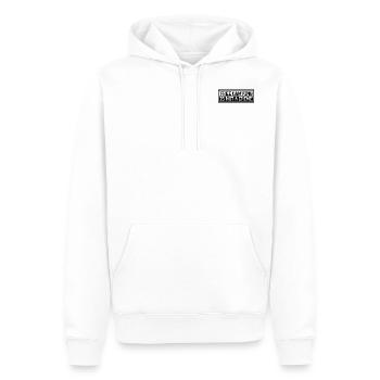 Free Camping is not a crime - Männer Premium Bio Hoodie - Weiß - Vorne - Nico (187cm)