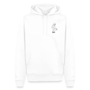 Petanque Spieler Rechtshänder - Männer Premium Bio Hoodie - Weiß - Vorne - Nico (187cm)