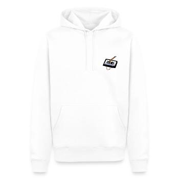 tape cassette Musikkassette Bleistift lustig 80er - Männer Premium Bio Hoodie - Weiß - Vorne - Nico (187cm)