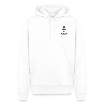 Anchor - Sweat à capuche Premium bio Homme - blanc - Devant - Nico (187cm)