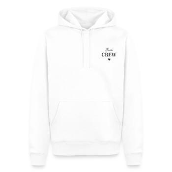 Équipage de la mariée - Sweat à capuche Premium bio Homme - blanc - Devant - Nico (187cm)