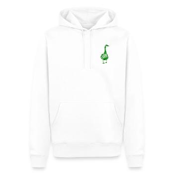 Laurel Goose - Men’s Premium Organic Hoodie - white - Front - Nico (187cm)