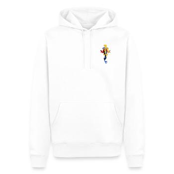 Schlangenbogen in stilisierten Farben - Männer Premium Bio Hoodie - Weiß - Vorne - Nico (187cm)