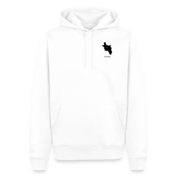 Aachen - Männer Premium Bio Hoodie - Weiß - Vorne - Nico (187cm)