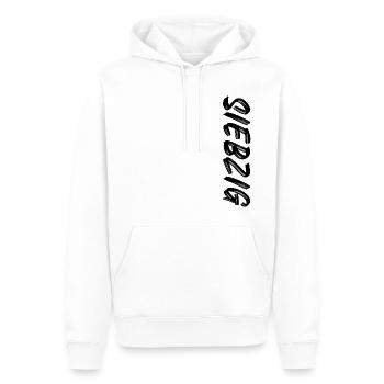 70. Geburtstag / Siebzig / 70 - Männer Premium Bio Hoodie - Weiß - Vorne - Nico (187cm)