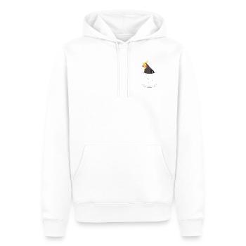 Nymphensittich poche homme - Sweat à capuche Premium bio Homme - blanc - Devant - Nico (187cm)