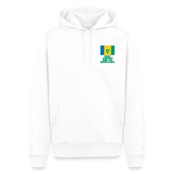 Saint-Vincent et les Grenadines - Sweat à capuche Premium bio Homme - blanc - Devant - Nico (187cm)