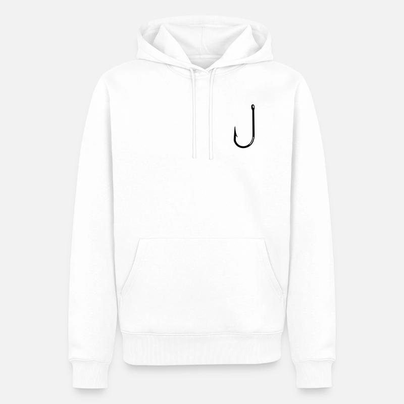Hacken - Männer Premium Bio Hoodie - Weiß
