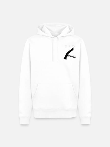Pflasterer, Hammer, Pflasterhammer, Pflaster - Männer Premium Bio Hoodie - Weiß