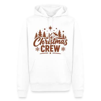 Rustikale Weihnachts Crew - Männer Premium Bio Hoodie - Weiß - Vorne - Nico (187cm)