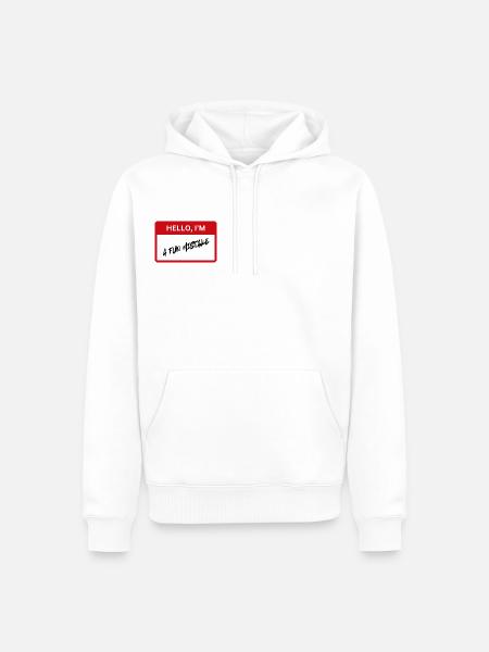 fun mistake - Men’s Premium Organic Hoodie - white