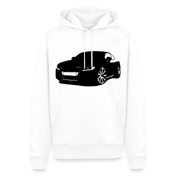 German Sportwaagen - Männer Premium Bio Hoodie - Weiß - Vorne - Nico (187cm)