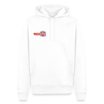 Moo Deng Loves You - Männer Premium Bio Hoodie - Weiß - Vorne - Nico (187cm)