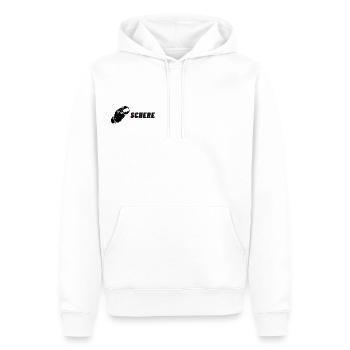SCHERE! - Männer Premium Bio Hoodie - Weiß - Vorne - Nico (187cm)