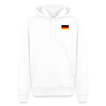 Drapeau allemand - Sweat à capuche Premium bio Homme - blanc - Devant - Nico (187cm)