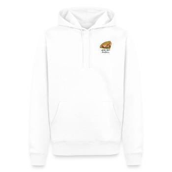DÖNER Lass mal fooden - Männer Premium Bio Hoodie - Weiß - Vorne - Nico (187cm)
