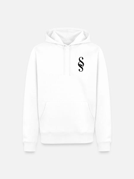 Hunde Gesetze Jura Paragraphen - Männer Premium Bio Hoodie - Weiß
