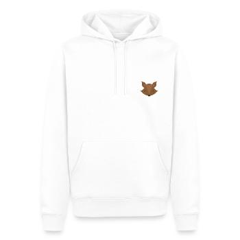 Renard qui dort - Sweat à capuche Premium bio Homme - blanc - Devant - Nico (187cm)
