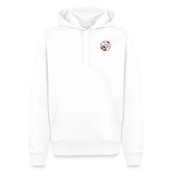 Pittiplatsch Wir lieben Pitti - Männer Premium Bio Hoodie - Weiß - Vorne - Nico (187cm)