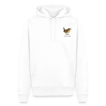 Wren - Vintage Illustration - Men’s Premium Organic Hoodie - white - Front - Nico (187cm)