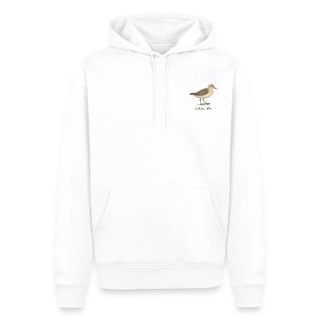 Sanderling – Calidris alba - Men’s Premium Organic Hoodie - white - Front - Nico (187cm)
