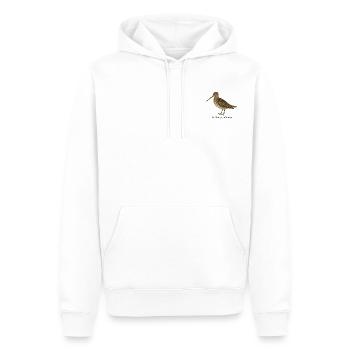 Snipe - Gallinago gallinago - Men’s Premium Organic Hoodie - white - Front - Nico (187cm)