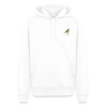 Blaumeise - Männer Premium Bio Hoodie - Weiß - Vorne - Nico (187cm)