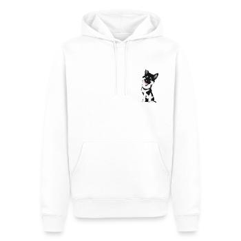 Mignon bébé Husky Dog - Sweat à capuche Premium bio Homme - blanc - Devant - Nico (187cm)