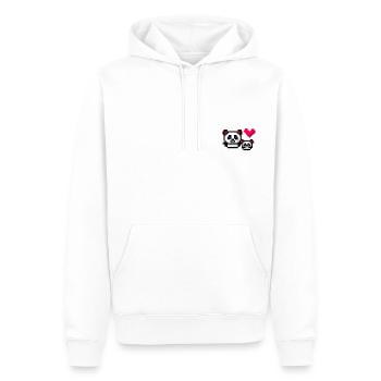 Panda Mom n Child - Männer Premium Bio Hoodie - Weiß - Vorne - Nico (187cm)
