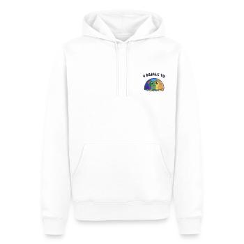 e KWALE ty - Männer Premium Bio Hoodie - Weiß - Vorne - Nico (187cm)