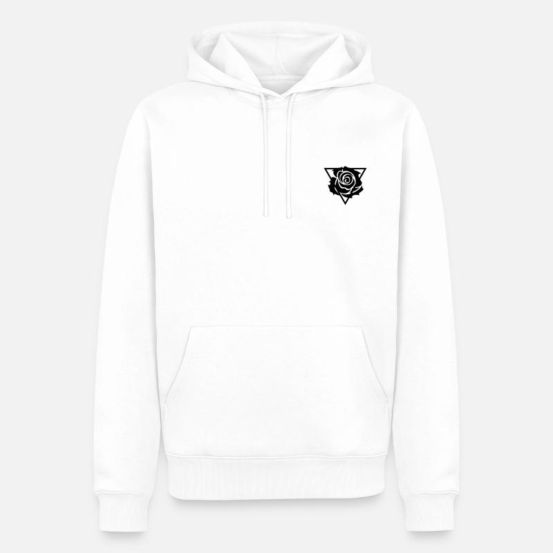 RoseGon - Black - Männer Premium Bio Hoodie - Weiß