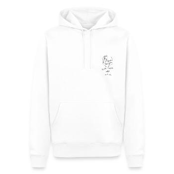 Zu Vino sag ich nie No - Männer Premium Bio Hoodie - Weiß - Vorne - Nico (187cm)