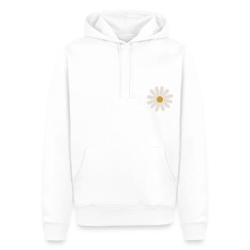 Gänseblümchen - Männer Premium Bio Hoodie - Weiß - Vorne - Nico (187cm)