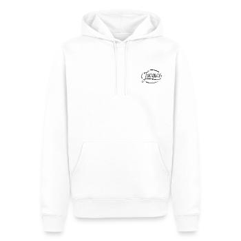 Jacob - Men’s Premium Organic Hoodie - white - Front - Nico (187cm)