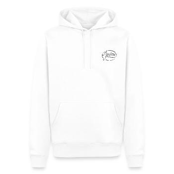 Grundsatz - Männer Premium Bio Hoodie - Weiß - Vorne - Nico (187cm)