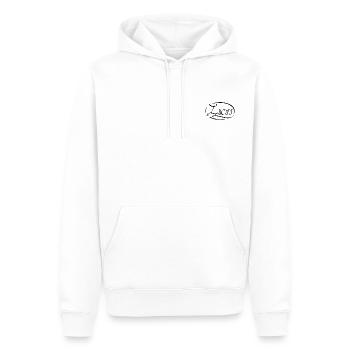Lucas - Sweat à capuche Premium bio Homme - blanc - Devant - Nico (187cm)