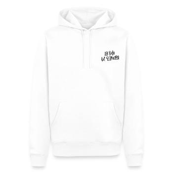 Der Babo hat gesprochen Design - Männer Premium Bio Hoodie - Weiß - Vorne - Nico (187cm)