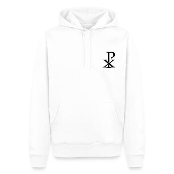 Christusmonogramm - Männer Premium Bio Hoodie - Weiß - Vorne - Nico (187cm)