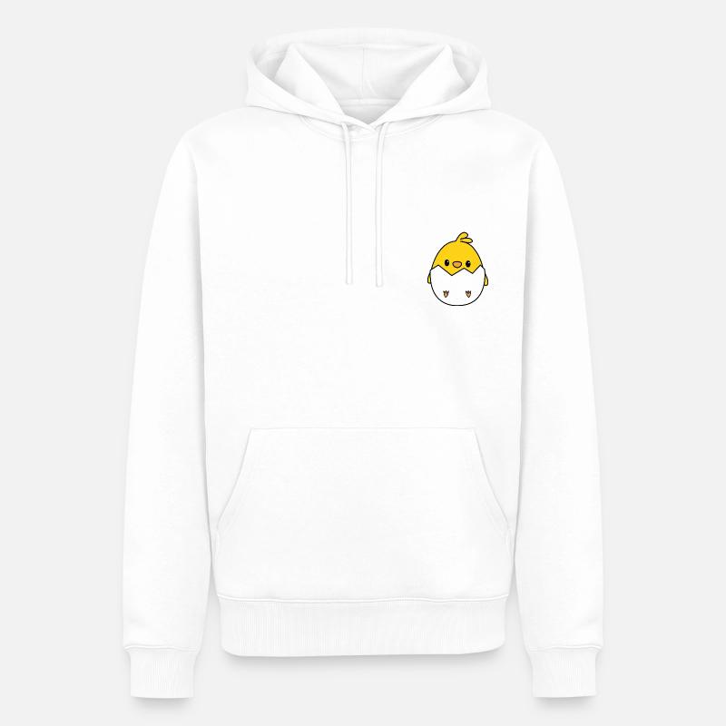 Chipi das Küken - Männer Premium Bio Hoodie - Weiß