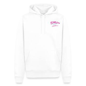 Fearless - Männer Premium Bio Hoodie - Weiß - Vorne - Nico (187cm)
