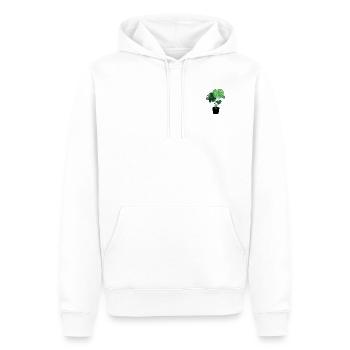 Monstera - Männer Premium Bio Hoodie - Weiß - Vorne - Nico (187cm)