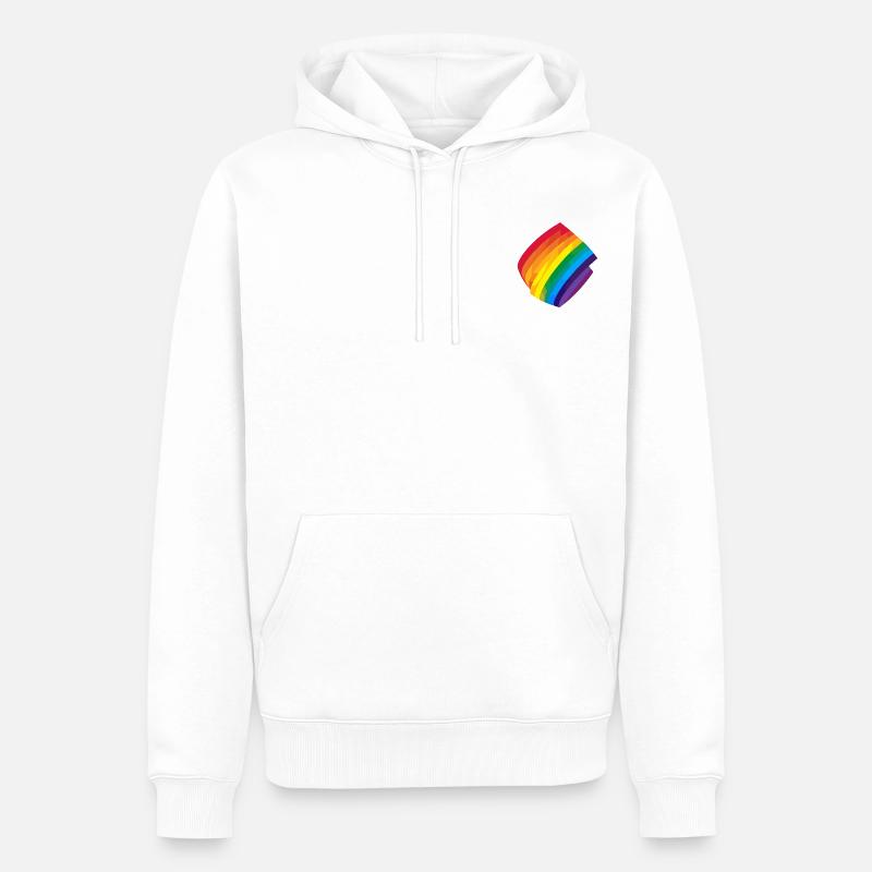 Pride - Open Mind - Statement-Piece - Männer Premium Bio Hoodie - Weiß