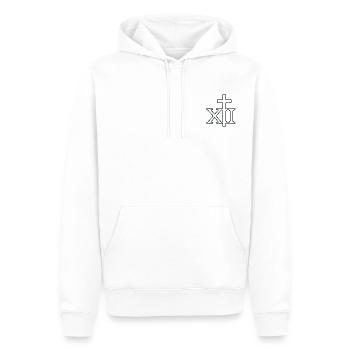 Covenant XII 1. édition - Sweat à capuche Premium bio Homme - blanc - Devant - Nico (187cm)